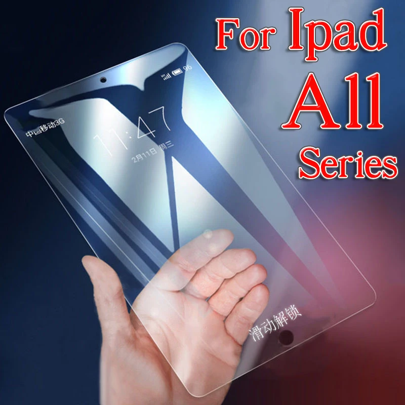 

Protective Tablet Glass For IPad Mini 2 3 4 Pro 2018 Tab Screen Protector On 7.9 9.7 11 12.9 Inch IPad2 IPad3 IPad4 Flat Glas 9H
