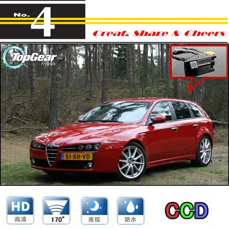 

For Alfa Romeo AR 159 AR159 Car Camera High Quality Rear View Back Up Waterproof Camera For PAL / NTSC Use | CCD + RCA Connector