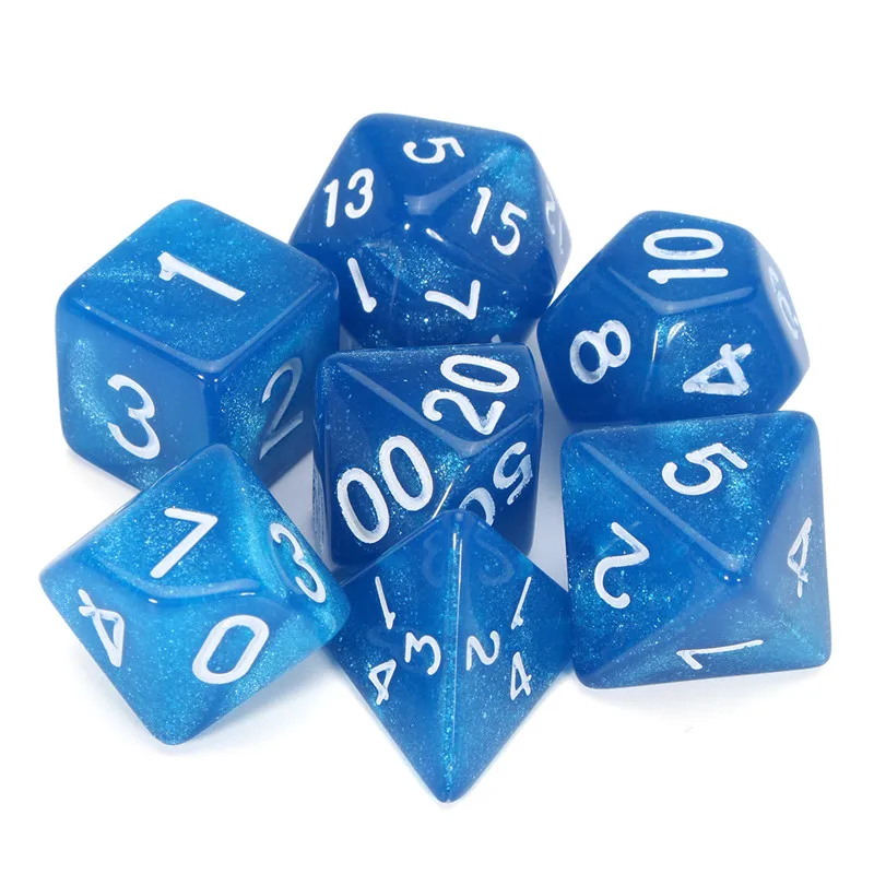 Настольные игры многогранные кости для ролевых игр DND Pathfinder 42 шт. + 6 костей