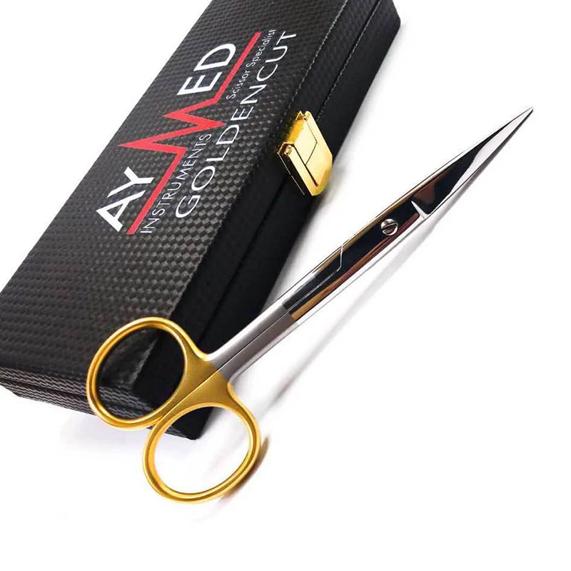 

10pcs operating dressing supercut surgical scissors general use nursing student scissors size 14.5cm