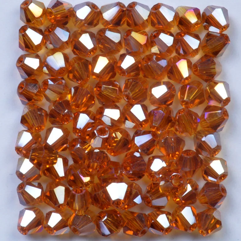 Free shipping 100-500pcs  Crystal 4mm 5301# Bicone Beads YOU Pick color