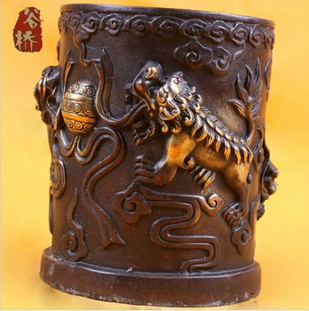 

WBY---418+++Bronze sculpture, three crafts pen copper pen gift decoration pen copper decoration