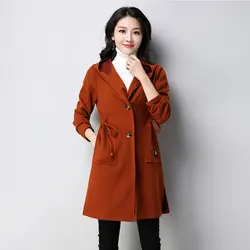 Осень 2018 г. jaket для женщин зимняя куртка плюс размеры большой 3xl 4xl 5xl Уличная С Капюшоном вязание пальто длинный тонкий bodycon кнопка