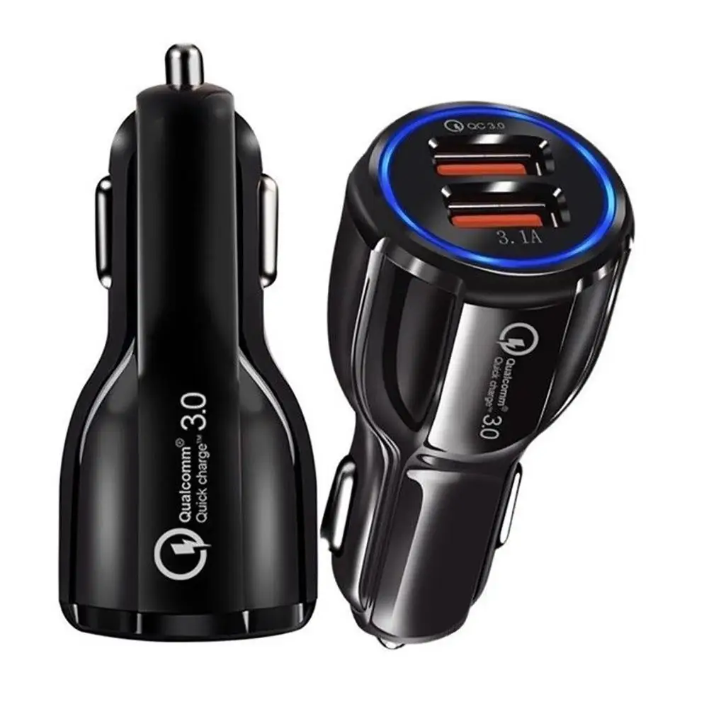 QC3.0 сертифицированное быстрое зарядное устройство с двумя usb портами для быстрой