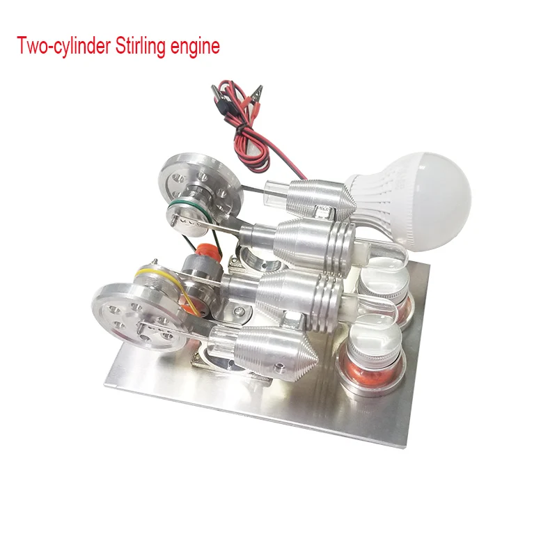 

Stirling engine model miniature external combustion cycle toy extracurricular homework production lighting brain artifact