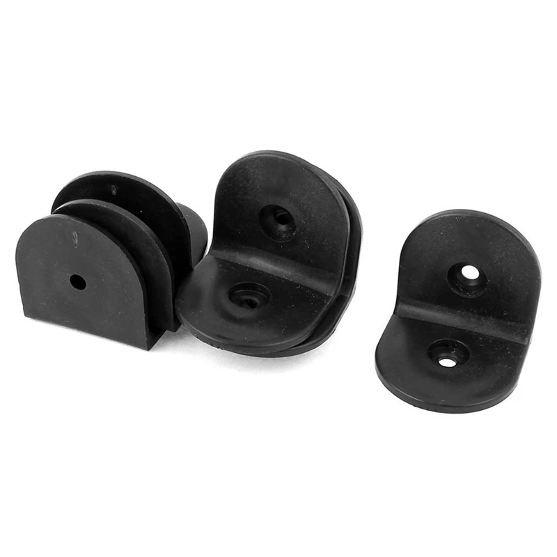 

50mmx50mm Plastic L Shaped Right Angle Corner Brace Brackets 8 Pcs