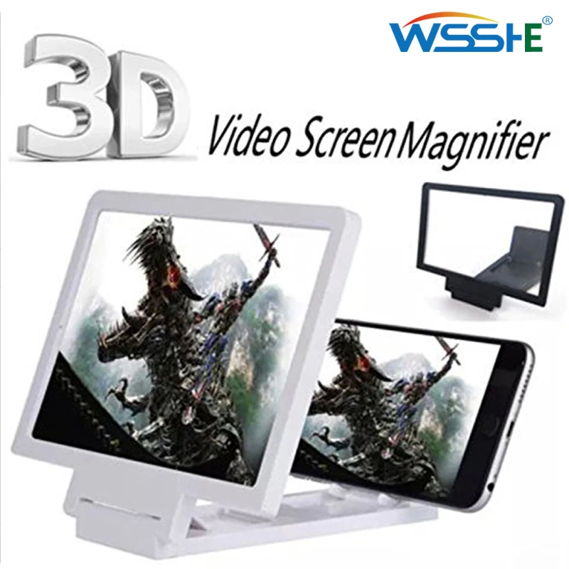 

Mobile phone screen 3D amplifier magnifier Amplification phone screen 8 inch Universal for all phone Folding expander stand