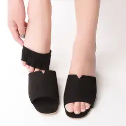 Модные Для женщин s Летние носки дамы невидимый Нескользящие носком Носки половина сцепление каблук пять пальцев Для женщин Невидимый