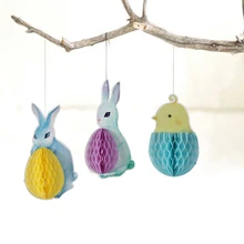 Pack of 3 font b Easter b font font b Decorations b font Springtime Honeycomb Friends