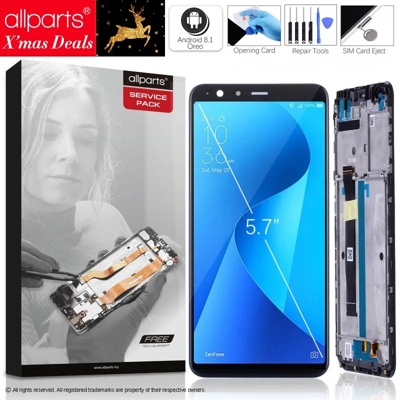 5.7&quot IPS Оригинальный тачскрин дисплей экран для Asus Zenfone Max Plus M1 ZB570TL