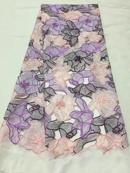 

african lace fabric 2019 high quality lace french mesh fabric embroidered nigerian swiss lace fabrics for dress