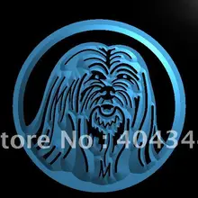 LB674-Lhasa Apso собака, домашнее животное, светодиодная неоновая вывеска