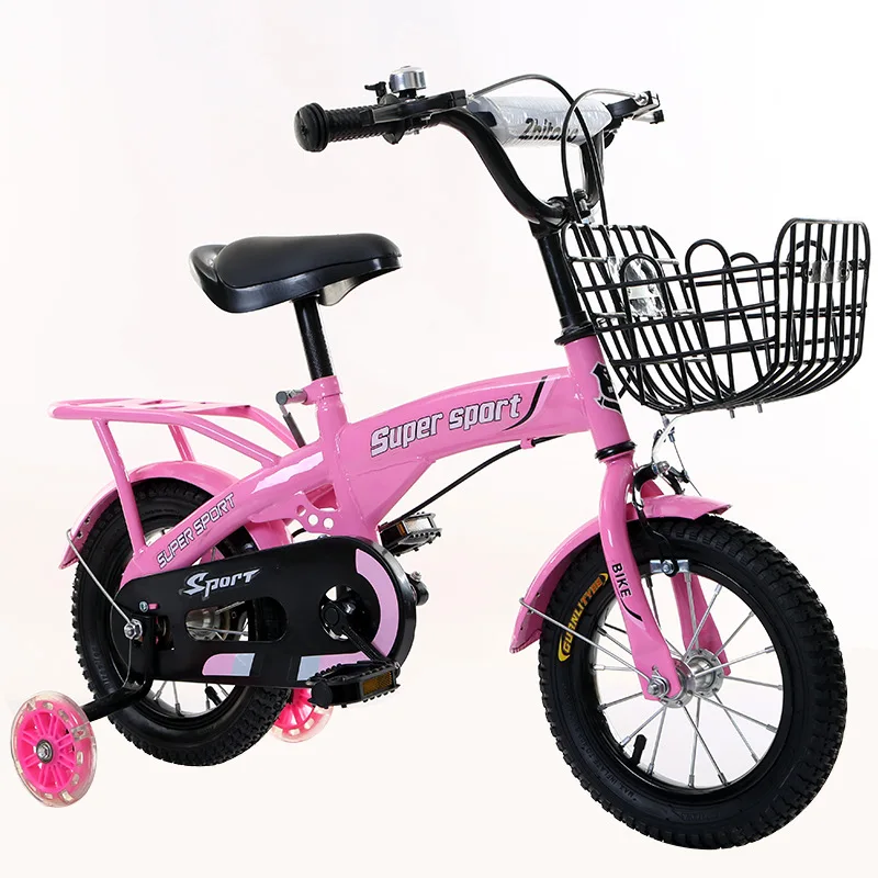 Детская заднее сиденье для велосипеда, на возраст 12, 14, 16, 18 дюймов детский велосипед для путешествий детский велосипед - Цвет: 16inch pink