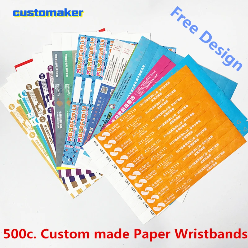 

500c Over 21 Verified Identification Tyvek wristband Paper Cheap EventWristbands Premium Drinking Age Bracelets for Party Events