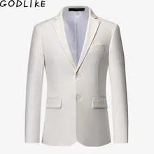 Новинка, модный мужской пиджак, темно-синий, красный, белый, жаккардовый роскошный пиджак, Мужской Повседневный стиль, приталенный, свадебное платье