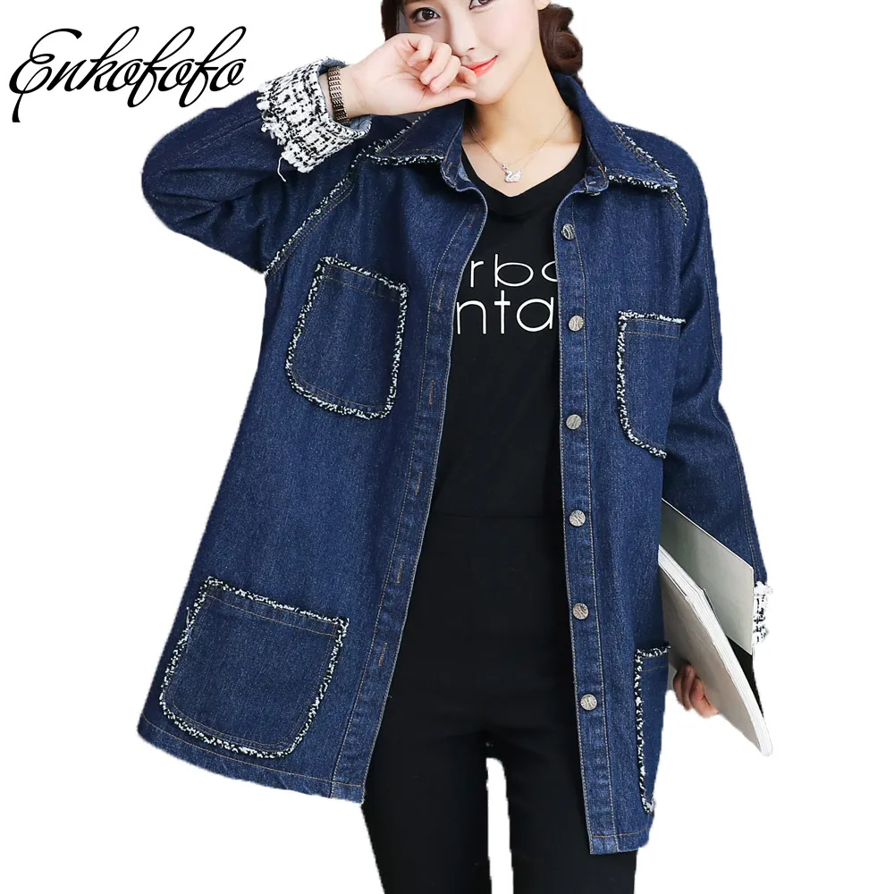 Buy Spring Autumn Fashion Women Jean Trench Coat 4