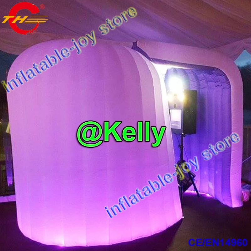 

free air shipping led inflatable photobooth for sale, cheap inflatable dome tent, durable inflatable photo booth manufacturer