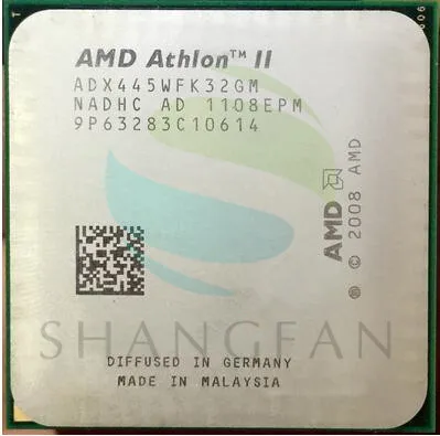 AMD أثلون II X3 445 3.1 GHz الثلاثي النواة معالج وحدة المعالجة المركزية ADX445WFK32GM المقبس AM3 938pin AMD أثلون II X3 445 3.1 GHz الثلاثي النواة معالج وحدة المعالجة المركزية ADX445WFK32GM المقبس AM3 938pin