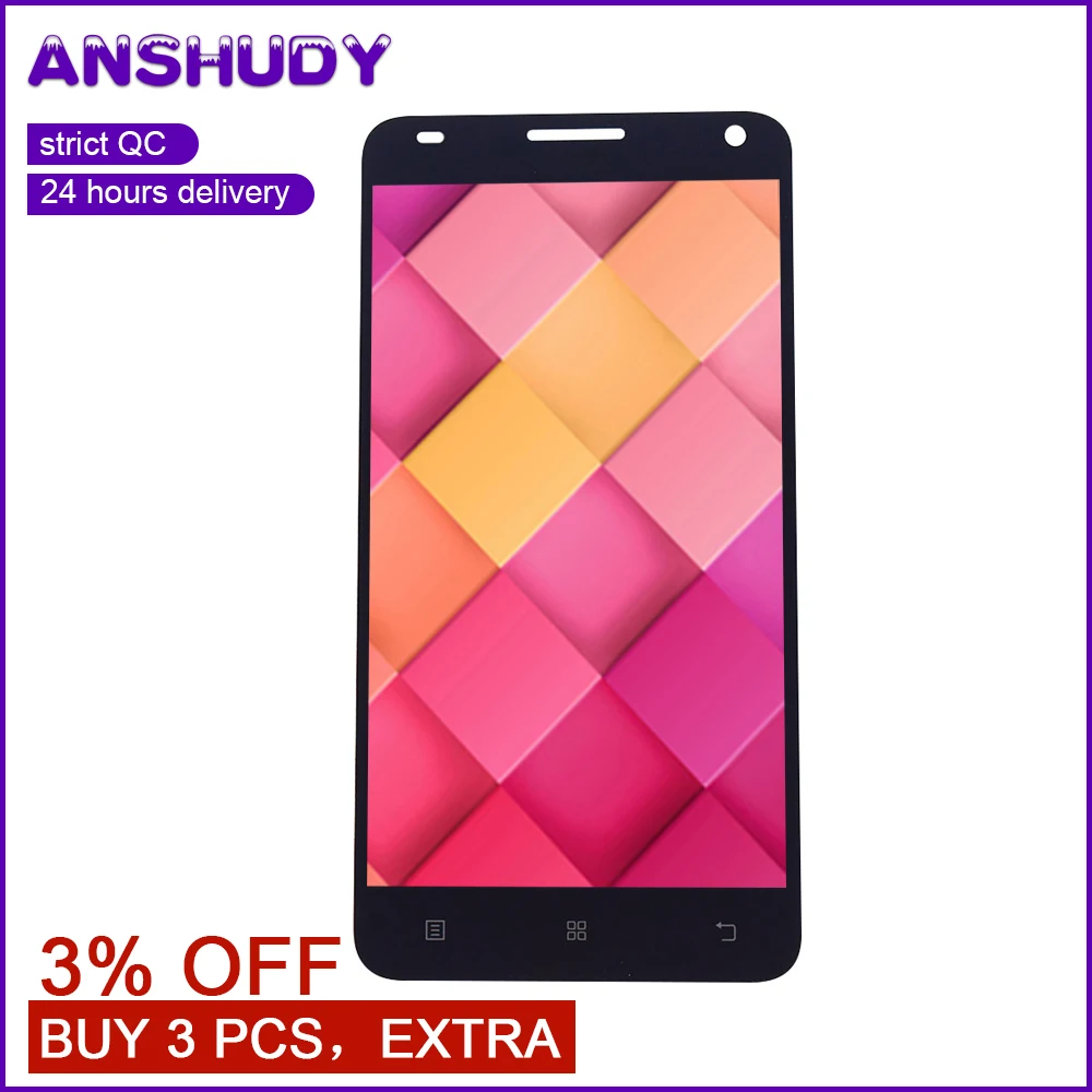 

For Lenovo S580 S 580 Touch Screen Panel Digitizer Sensor Glass + LCD Display Monitor Panel Module Assembly