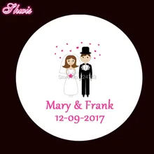 100 шт пользовательские свадебные наклейки бумажный изолирующий слой наклейки на тему пекарни Свадебные украшения Рождественские подарки могут показать любой текст Boda