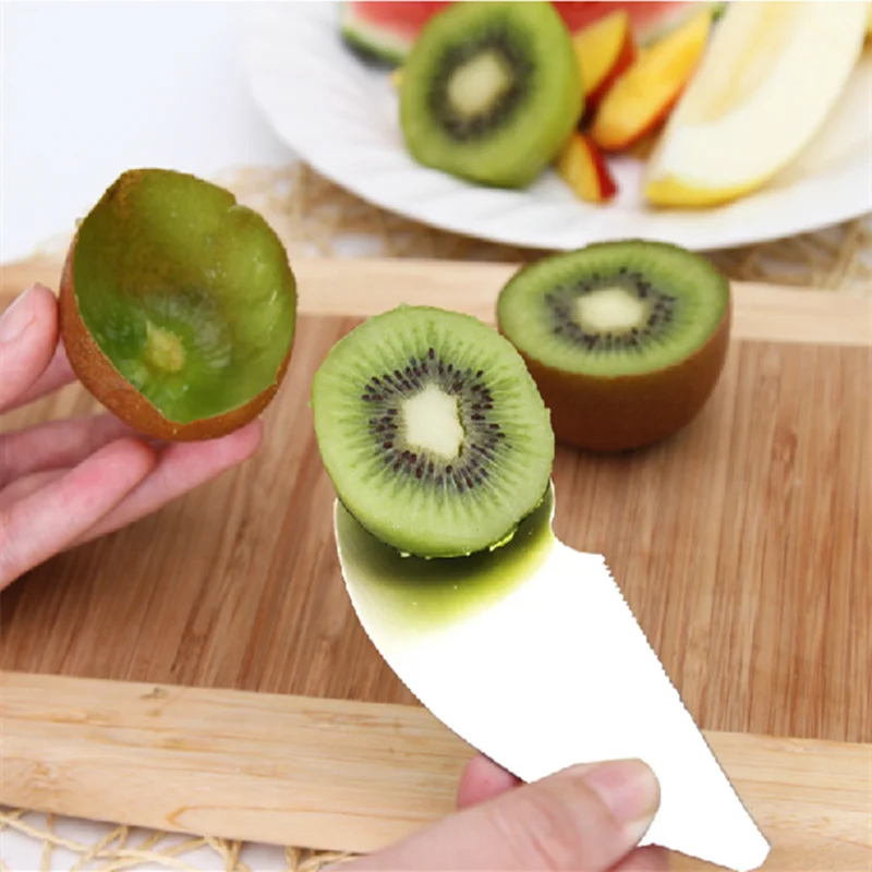 

High quality Stainless Steel + Kiwi cut in half to dig spoon Fruit & Vegetable Peeler for practical kitchen gadgets