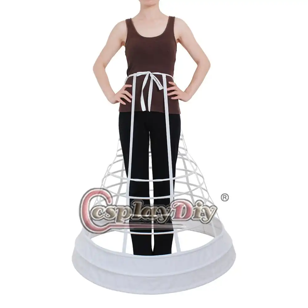 Cosplaydiy Rococo Ball Gown Pannier Bustle Cage Hoop Underskirt