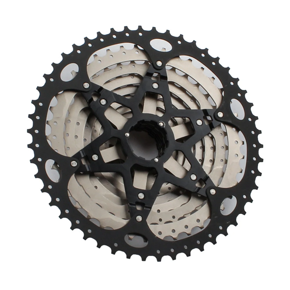Кассета велосипеда MTB 10 скоростей 11 42T/46T/50T/52T свободное колесо черно золотистая