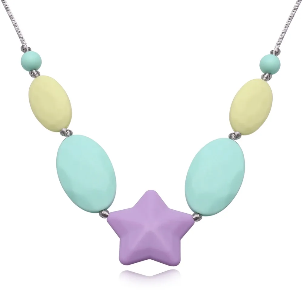 Buy Women Silicone Pendant Necklace BPA Free Food