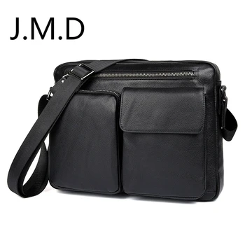 

J.M.D Casual Fashion Genuine Leather Retro Men's Bag Simple Horizontal Shoulder Messenger Bag Handbag 1044