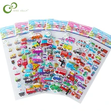 5 листов Crtoon дорожные автомобильные наклейки DIY игрушки ПВХ скрапбук для детей дневник украшение для ноутбука подарки GYH