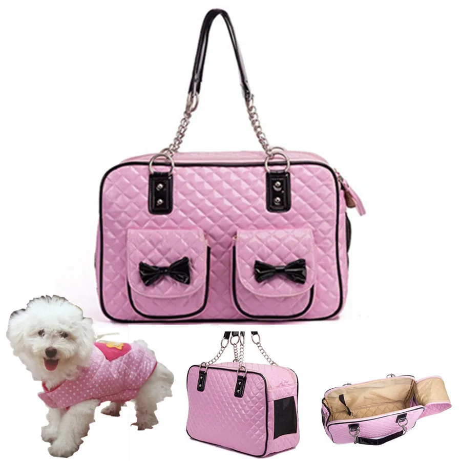 dog travel bag pink