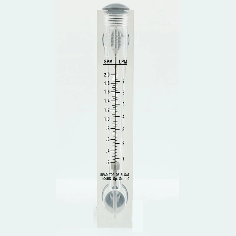 1-7LPM 1/" с британской конической трубной наружной резьбой панель ПММА Тип жидкости Поплавковый расходомер воды ротаметр расходомер без клапана управления