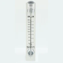 1-7LPM 1/" с британской конической трубной наружной резьбой панель ПММА Тип жидкости Поплавковый расходомер воды ротаметр расходомер без клапана управления