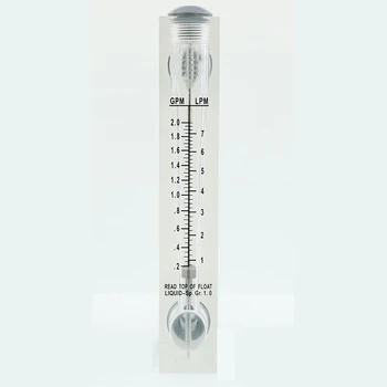 

1-7LPM 1/2" BSPT Male Thread PMMA Panel Type Liquid Float Flowmeter Water Flow Meter Rotameter Without Control Valve