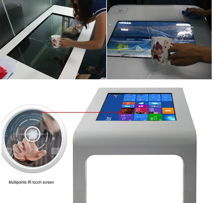 Lan wifi signage Распознавание отпечатков пальцев лица AIO с камерой и ПК Встроенный 4G модуль сенсорный экран дисплей