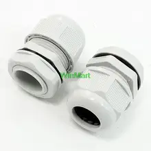 M25x1.5 Тип Graywhite жесткого Пластик Водонепроницаемый кабельный ввод Разъем Глава пара