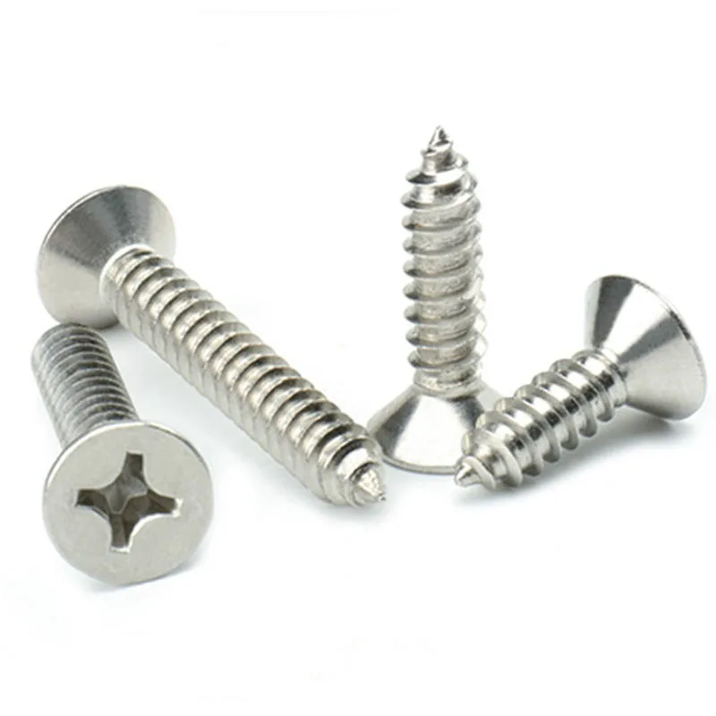 20PCS 304 Stainless Steel Countersunk Head Tapping Screws M4 * 10mmin