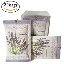 

Lavender Scent Sachets Pack of 22 | Deodorizer, Moth Repellent for Closets Clothes Freshener and Drawers Cupboards Storage