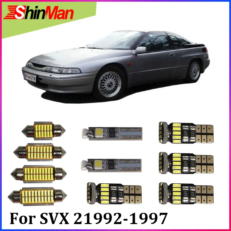ShinMan 11x светодиодная автомобильная лампа для салона автомобиля Subaru SVX комплект