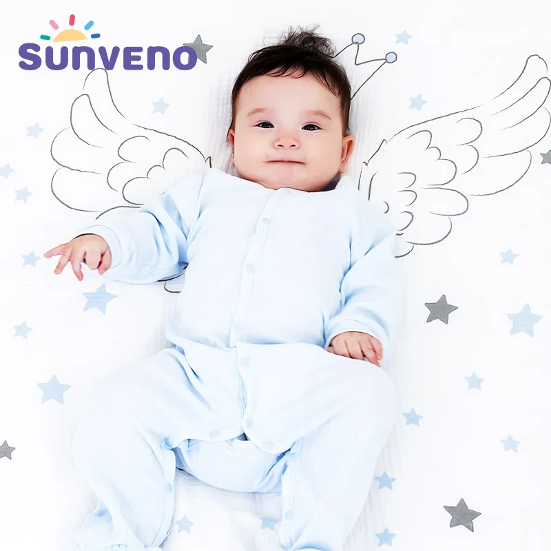 SUNVENO 100% Марлевое хлопковое детское постельное белье подушка для позиционера сна
