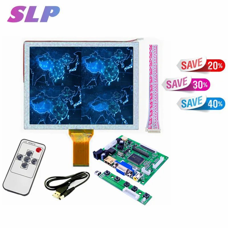 

Skylarpu 8 inch AT080TN52 LCD Driver Board with Touch Screen HDMI/VGA/2AV Driver board +touch panel kit for Raspberry Pi