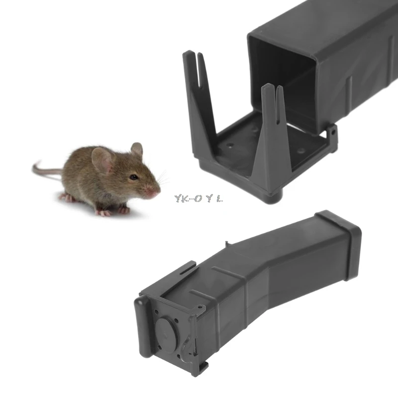

Reusable Plastic Mouse Rat Trap Catcher Rodent Pest Control Bait Cage Box Human