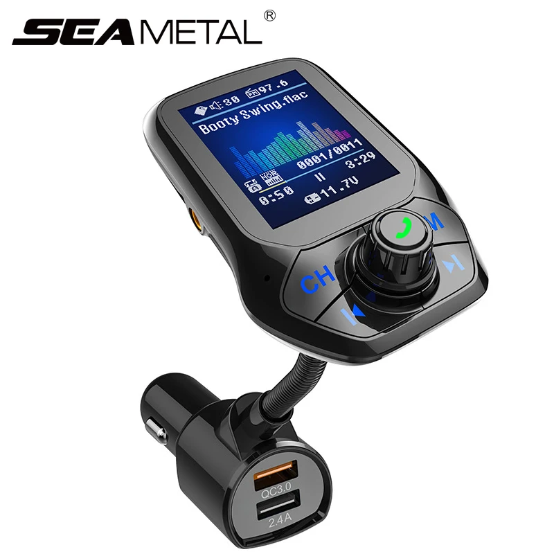 

MP3 Player Car Bluetooth Cigarette Lighter Charger Auto MP3 Dual USB Charge Automobiles Hand-free Music 12V Car mp3 QC3.0 Charge
