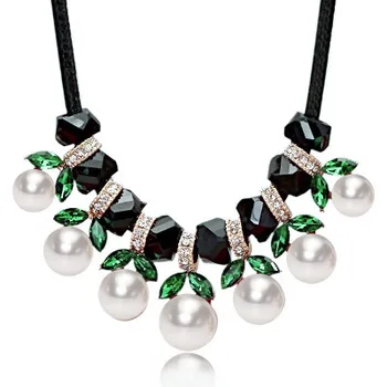 

Acrylic Flower Statement Collier Party Jewelry Wedding Necklace & Pendant Gold Girl Jewelry necklaces collier colar Collar de
