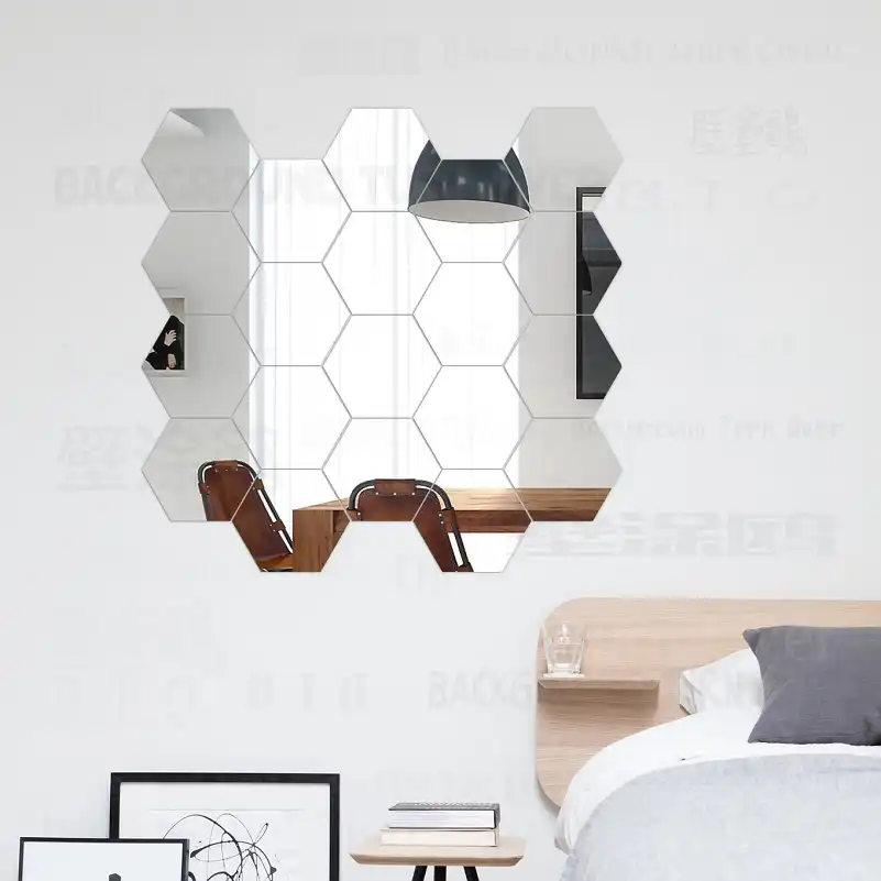10 Uds Espejo Pegatinas Para Pared Decoracion De Habitacion