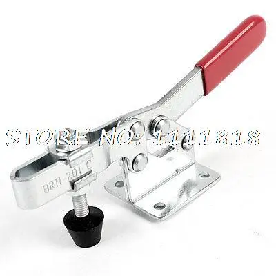 

Hand Operated Nonslip Handle Horizontal Toggle Clamp 182Kg 401Lbs 201C Red