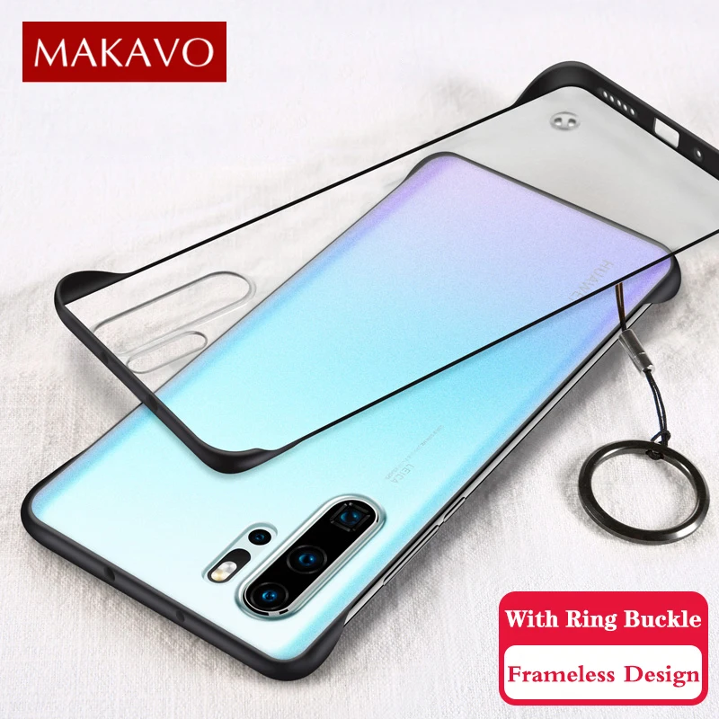 Case For Huawei P30 Pro Slim Transparent Frameless Matte hard Shockproof Back Cover P20 |
