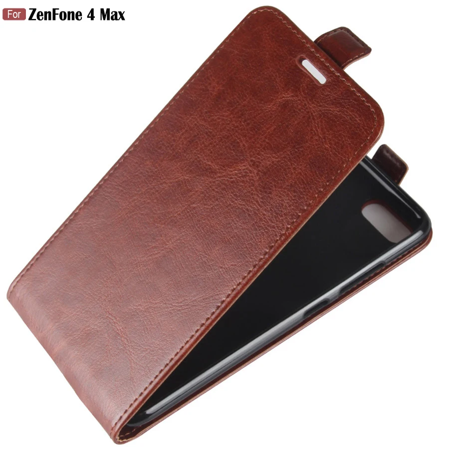 

JFVNSUN For Zenfone 4 Max Case Retro Leather Silicone Vertical Protective Flip Case For Asus ZenFone 4 Max ZC554KL ZC520KL Cases