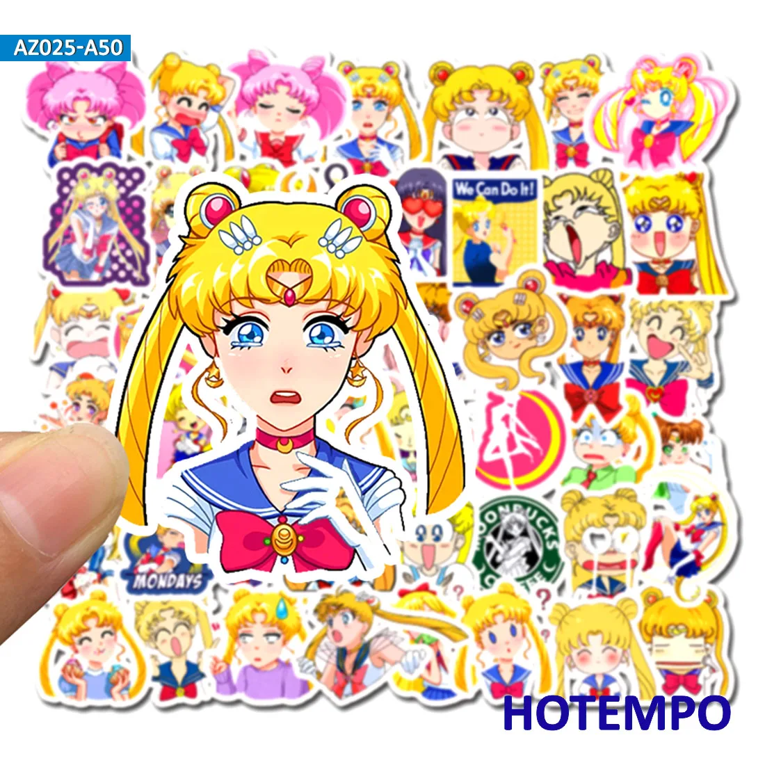 50pcs Anime Pretty Soldier Sailor Moon Stickers for DIY Mobile Phone Laptop Luggage Suitcase Guitar Skateboard Decal Stickers 50pcs Anime Pretty Soldier Sailor Moon Stickers for DIY Mobile Phone Laptop Luggage Suitcase Guitar Skateboard Decal Stickers