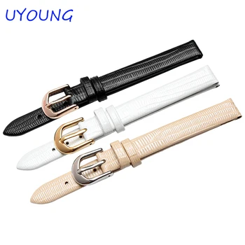 

Quality Genuine Leather Watch band 10mm 14mm Small Size Strap For Womens Watch accessories